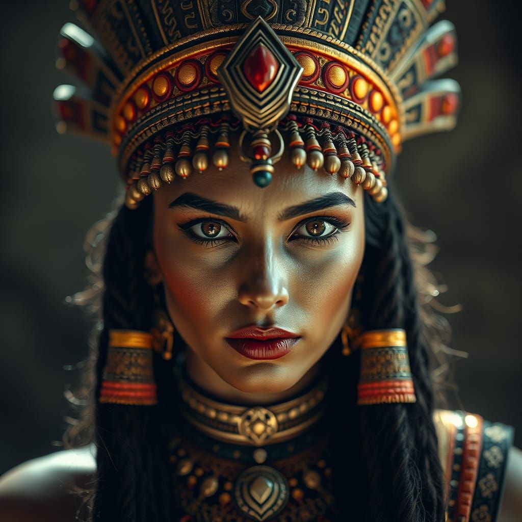 Goddess Mami/Nintu Portrait in Mesopotamian Style