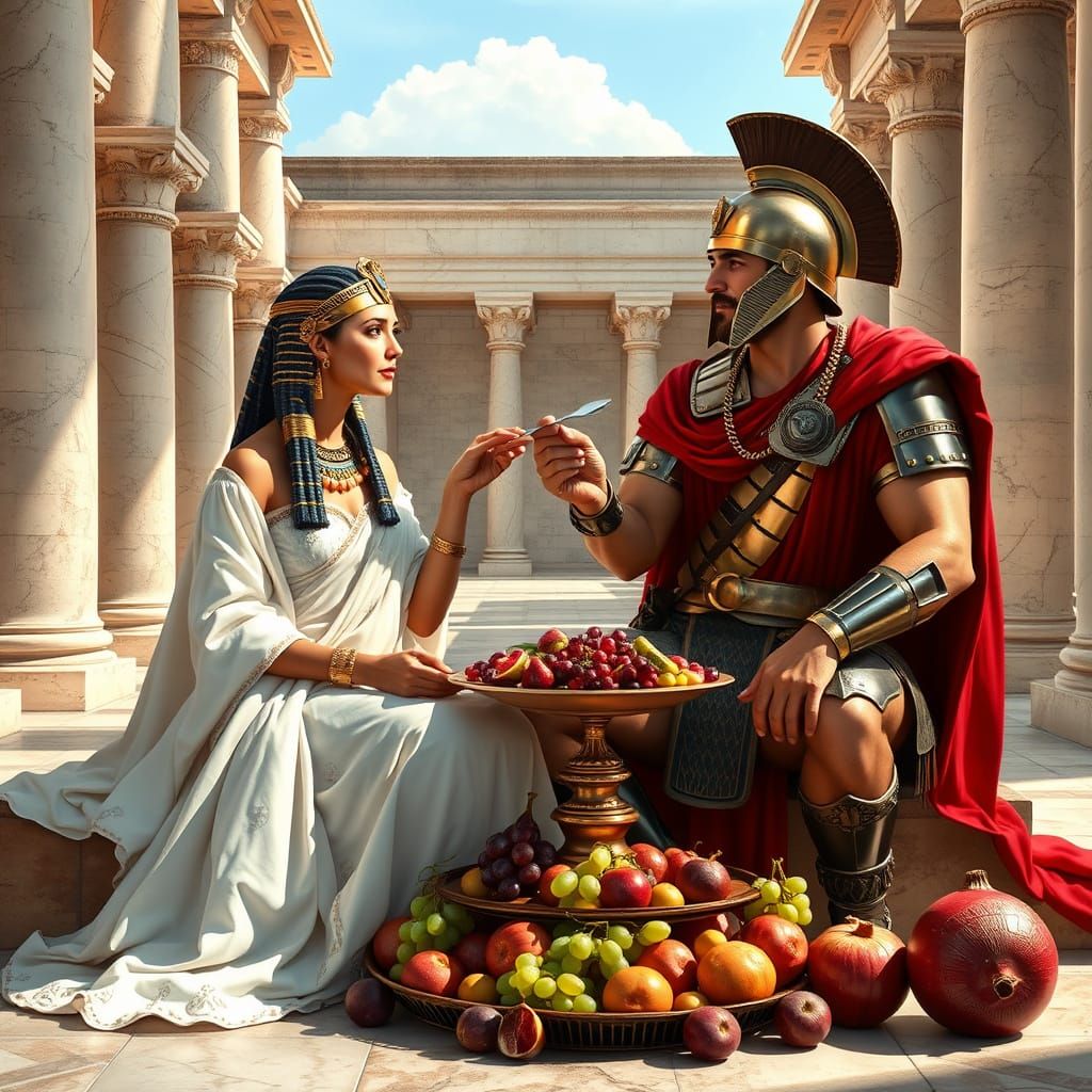 Ancient Royalty in Opulent Feast