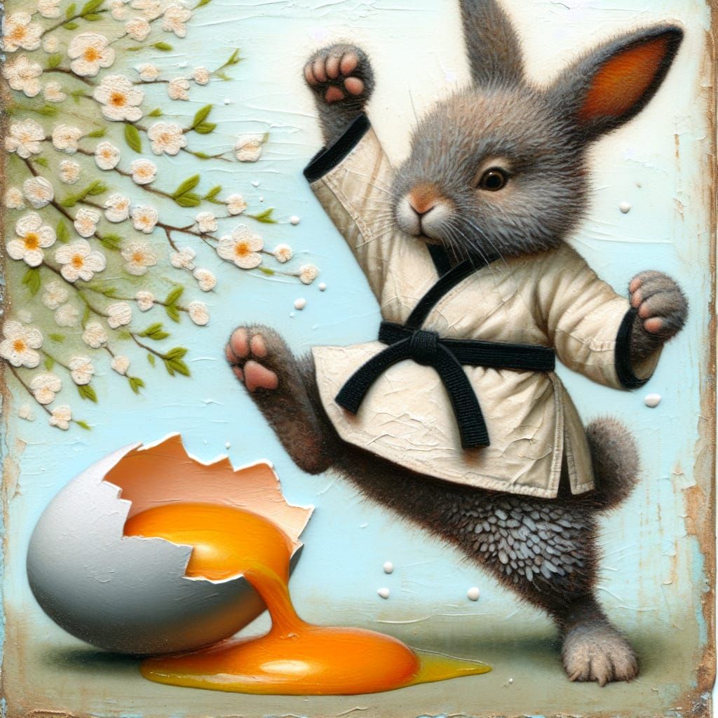 Taekwondo Bunny. 🥋