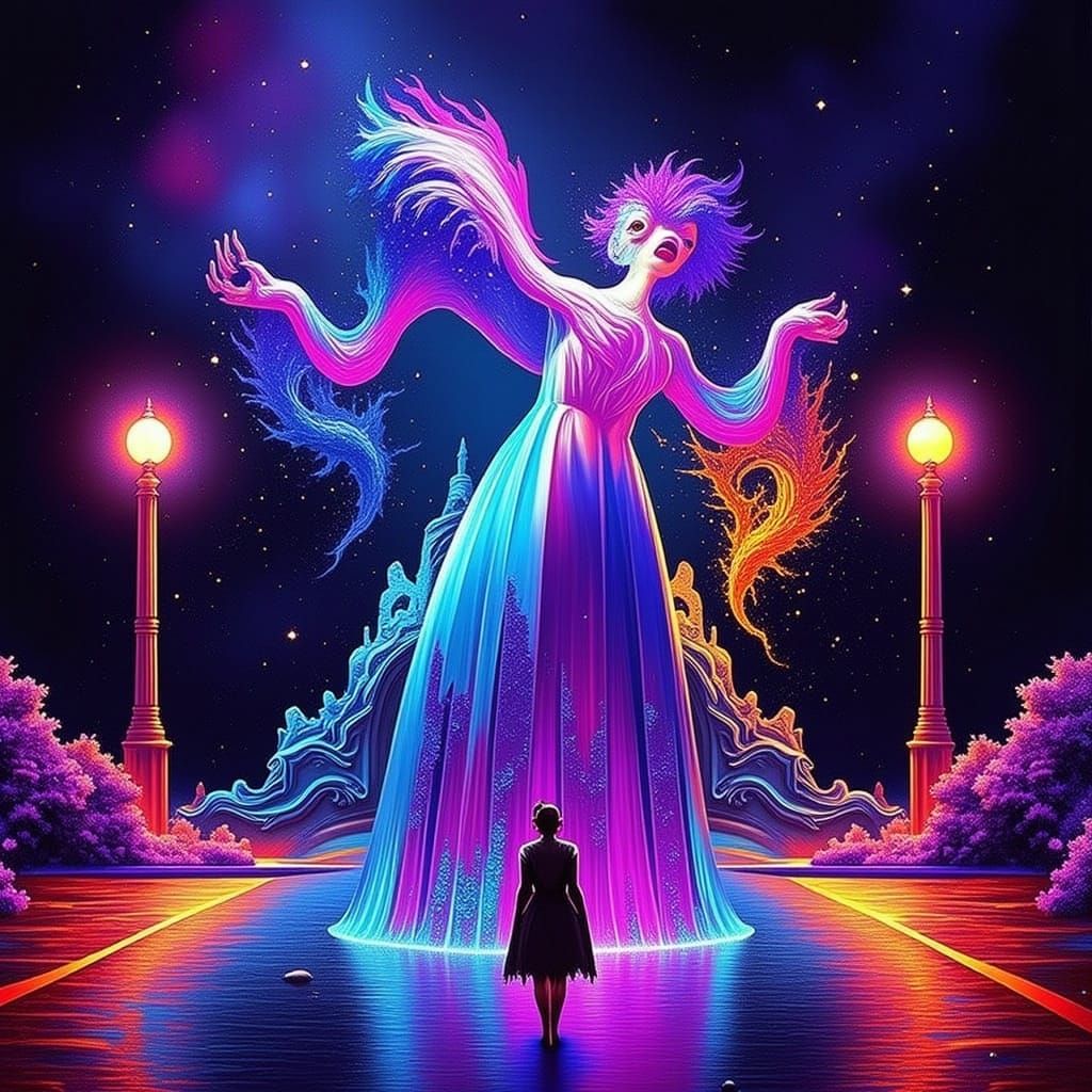 Eerie Abstract Fluid Design