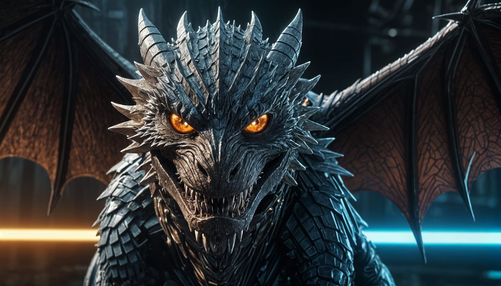 Cybertronic Smaug in Sci-Fi Style