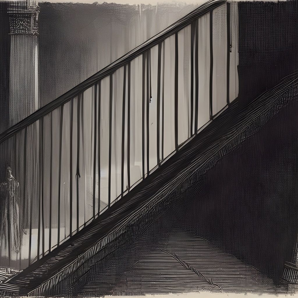 Endless Staircase in Gothic Horror Style