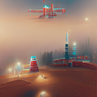 Vibrant Martian Landscape and Future Colonies