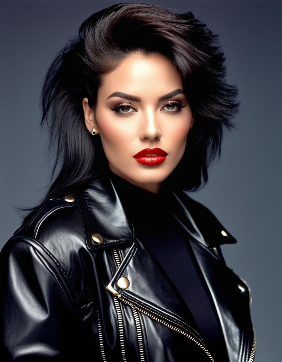 photo pro, 18 years old girl, 80's fashion shooting, Real bl...