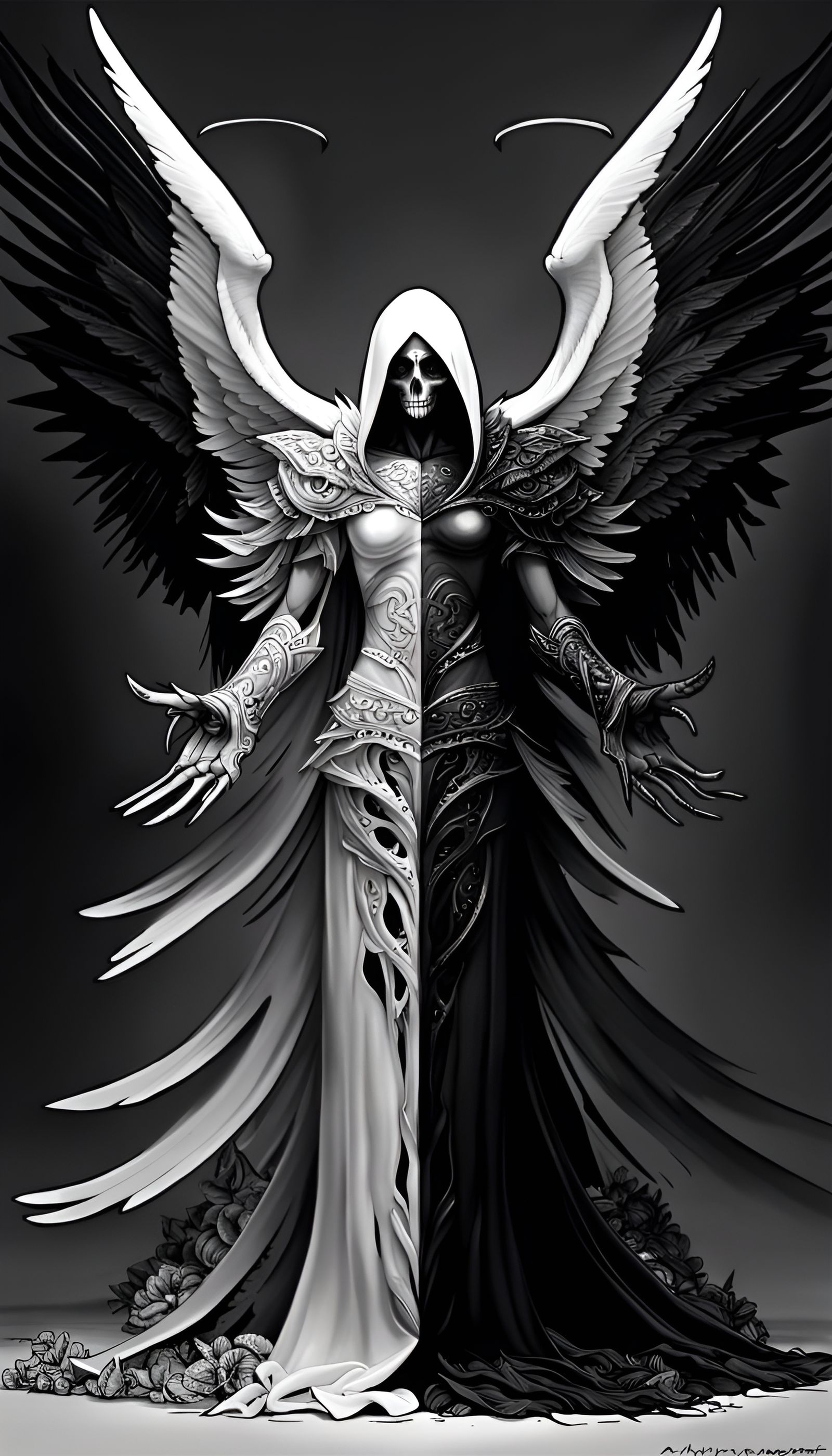 Angelic Duality: A Borderland Fantasy Portrait