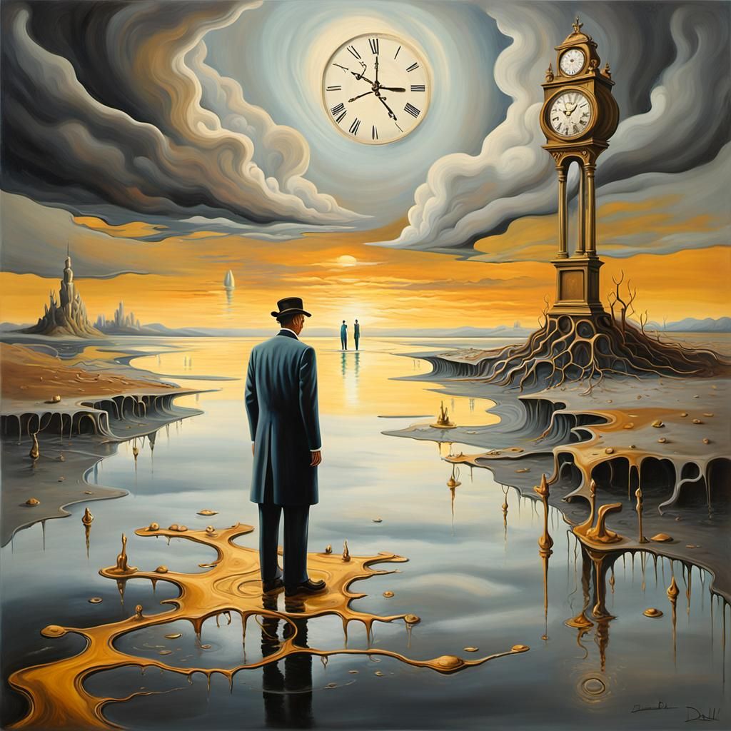 Fractured Time on a Surreal Shore