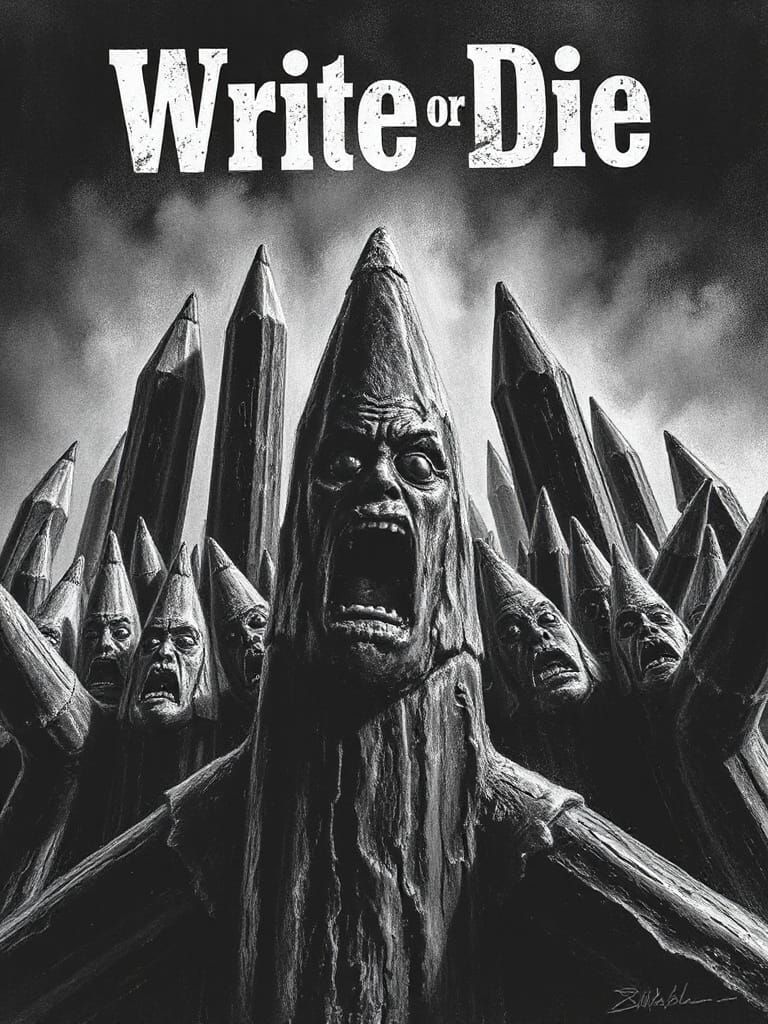 Anthropomorphic Pencils in Epic Struggle Movie Poster