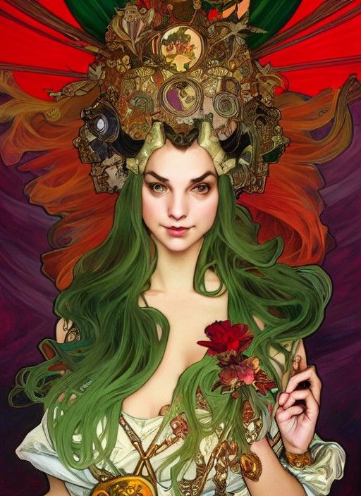 Bowser as Human in Art Nouveau Style