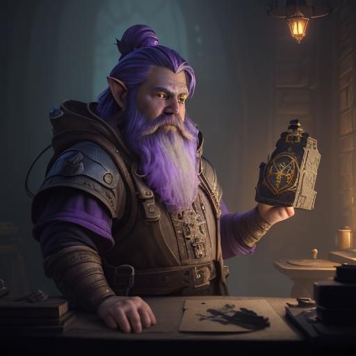 Gnome artificer with clock(?)
