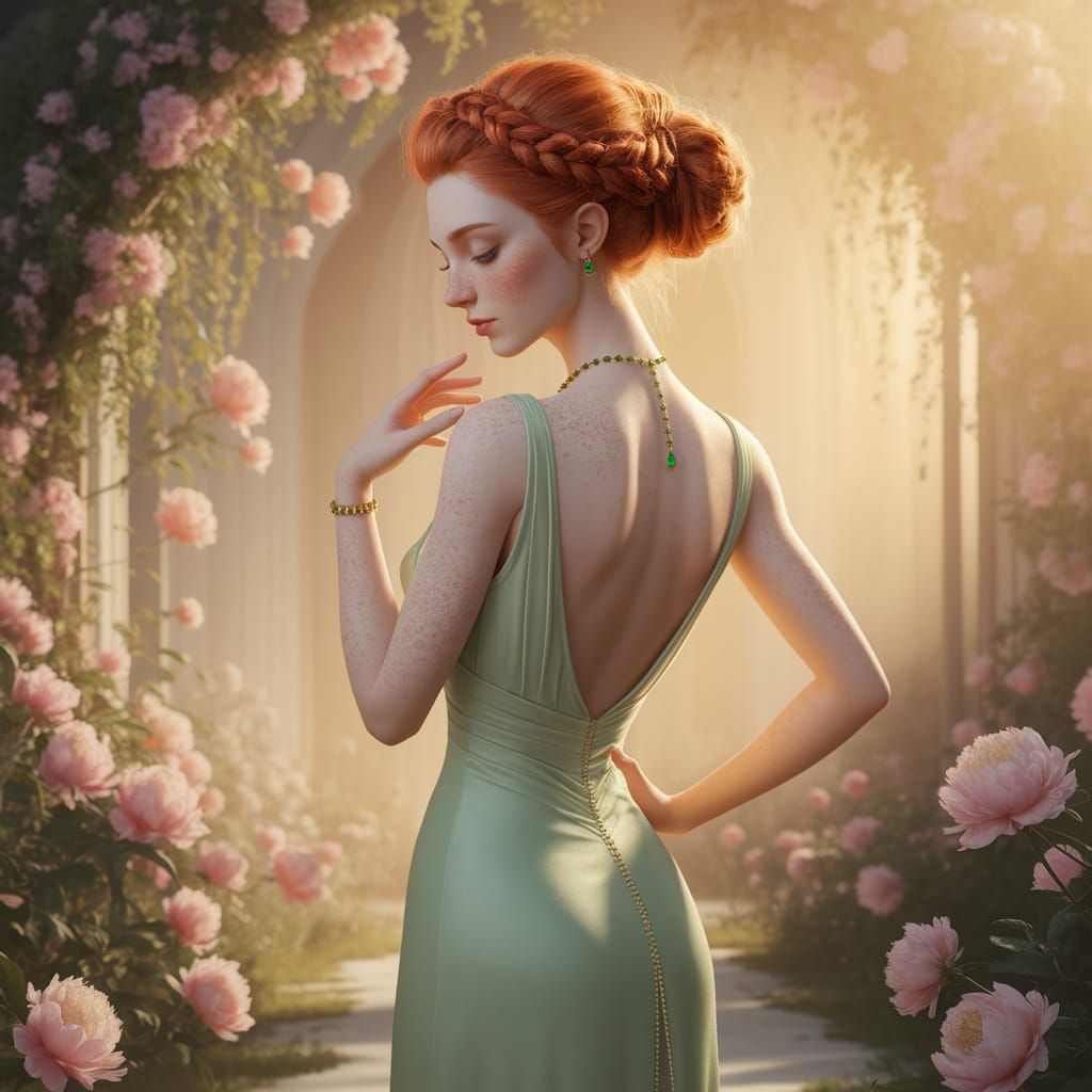 Astraea in Ethereal Garden, Concept Art