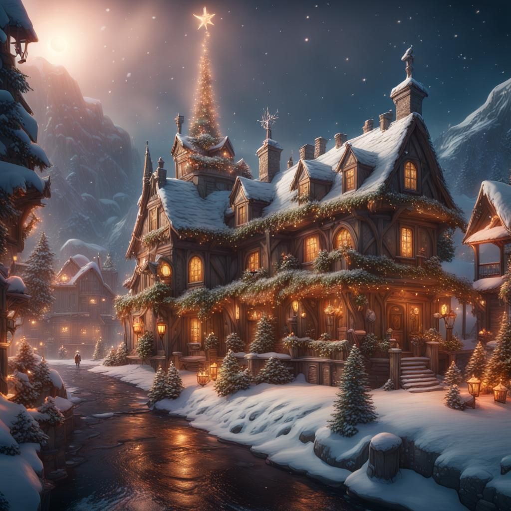 Fantastical Christmas Concept Art in Unreal Engine