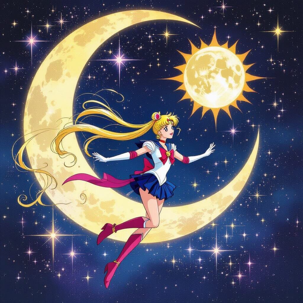Sailor Moon in Cosmic Collision of Sun and Moon