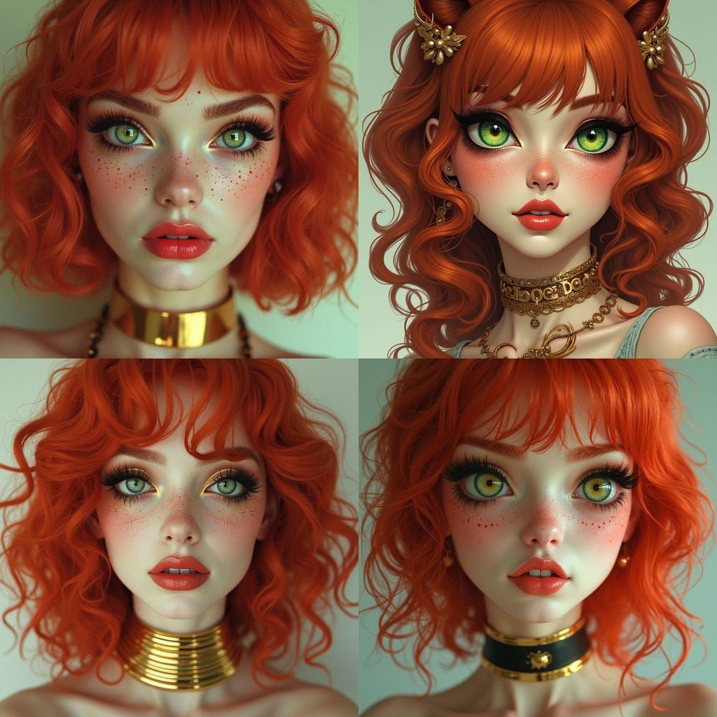 Cyberpunk Portrait: Breathtaking Woman with Cat Eyes