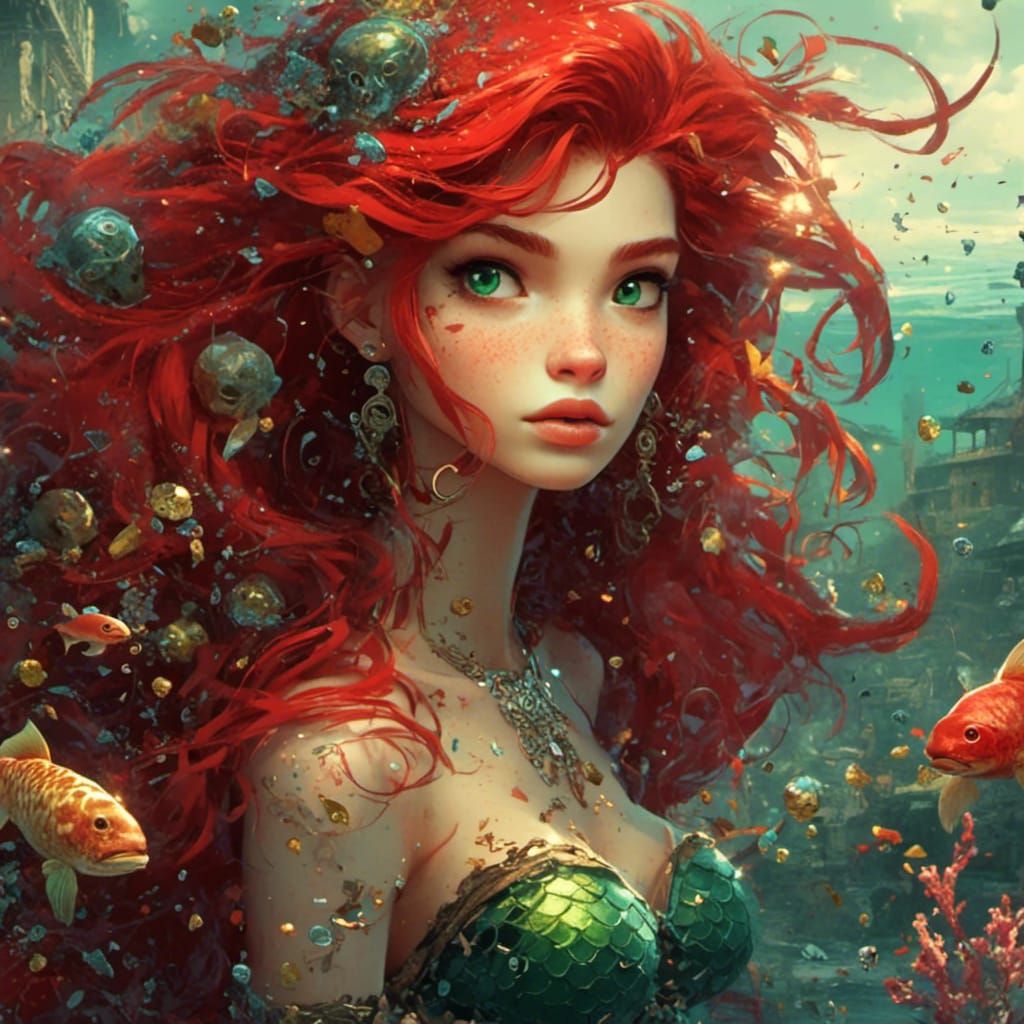 The little mermaid, again 💚