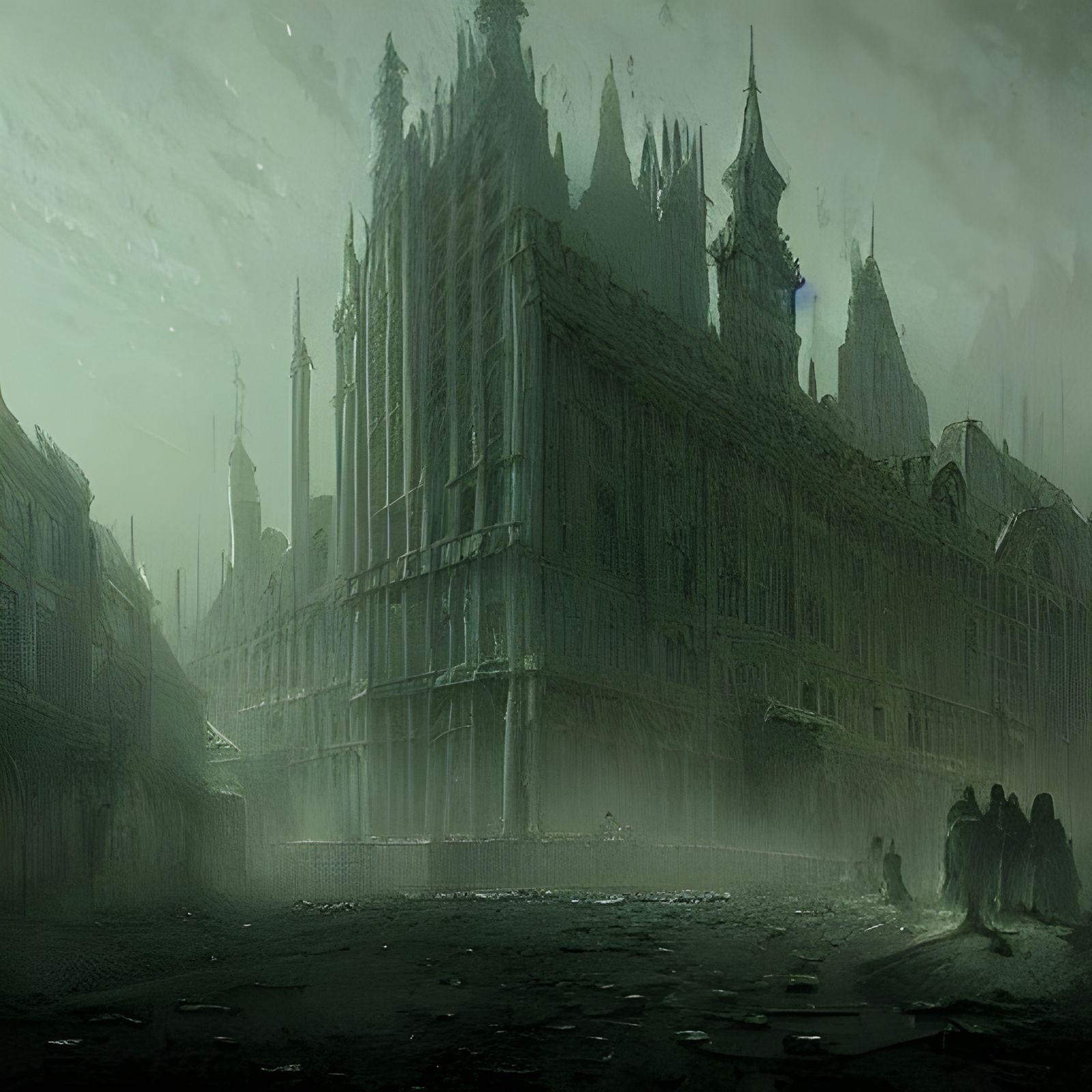 Ghost City in the Style of Gustave Doré