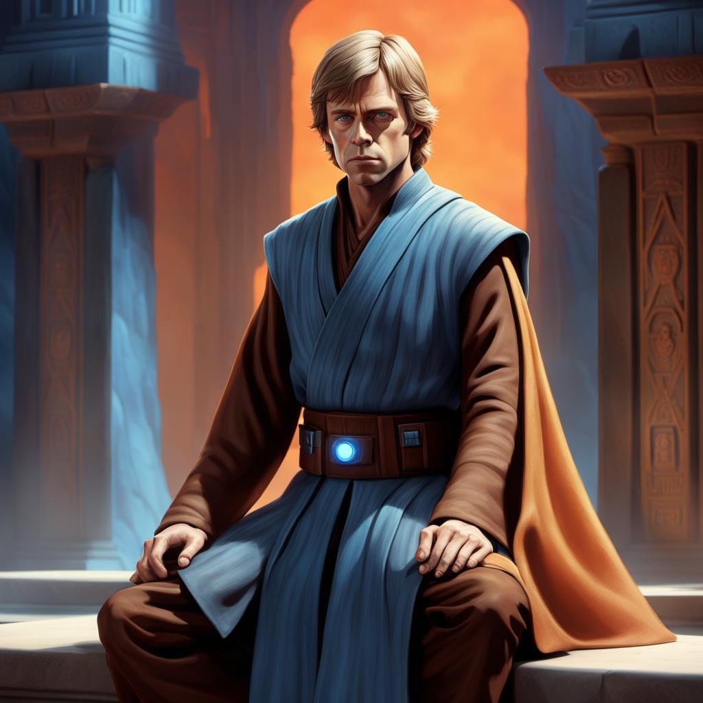Young Luke Skywalker in Jedi Temple: 3D Animation