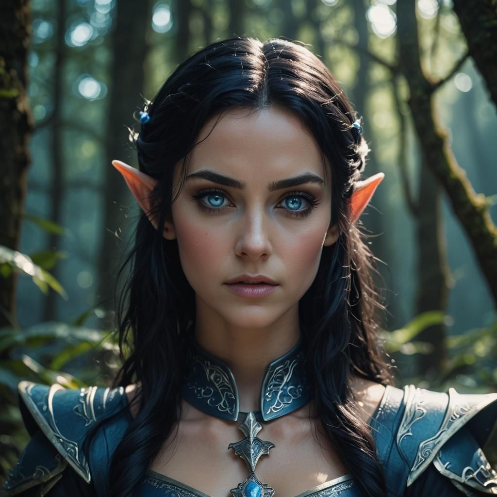 Android Elf Portrait in Cinematic Style