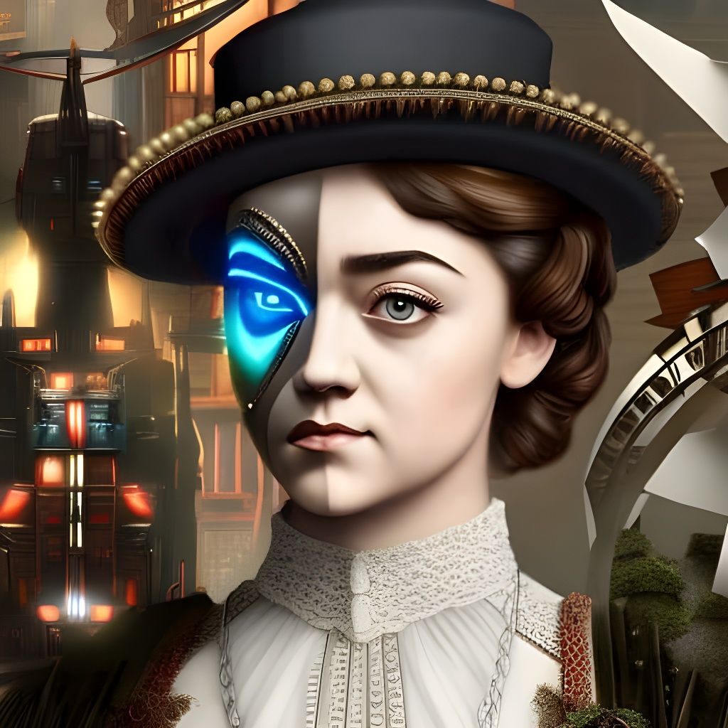 Hyperrealistic Collage of Victorian London Forests