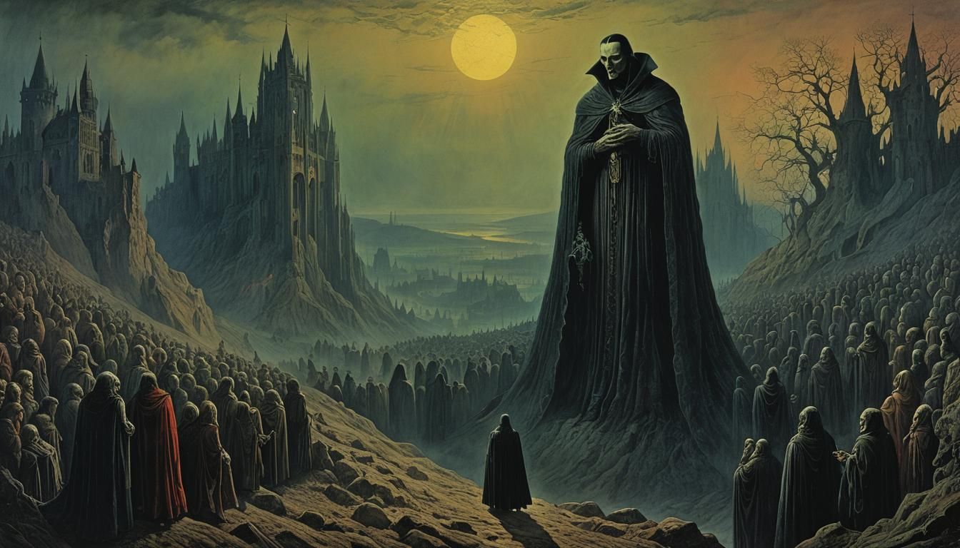 Dracula: Gothic Horror in Gustave Doré Style