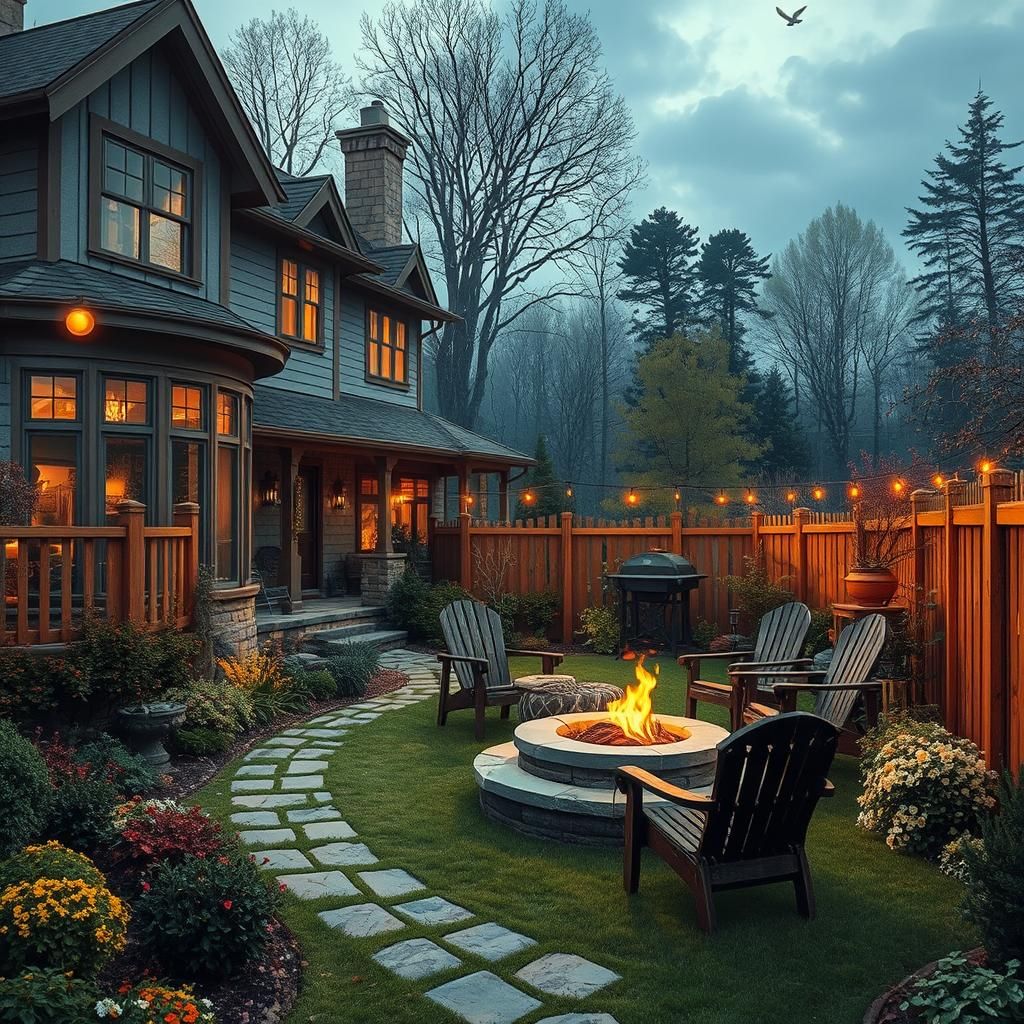 a beautiful back yard