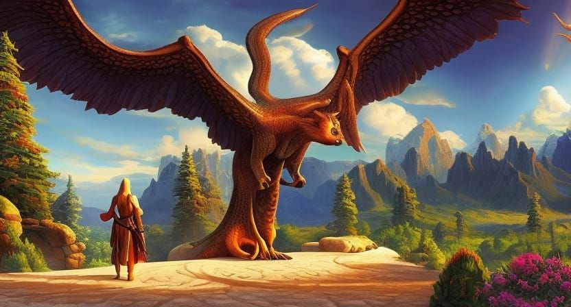 The mad woodcarver had a vision.