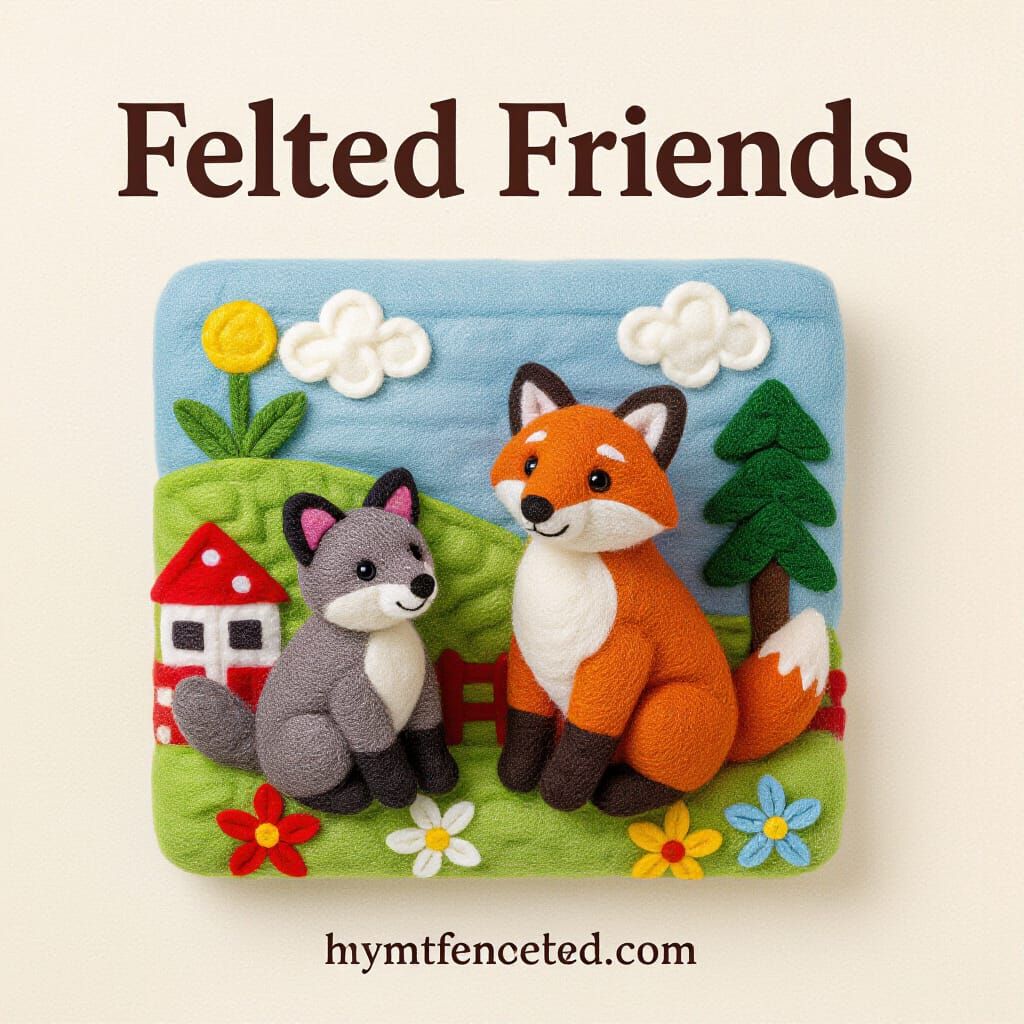 Charming Felted Animal Figures: A Whimsical Collection