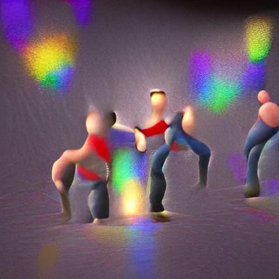 Men Dancing in Spotlight, 8K Resolution