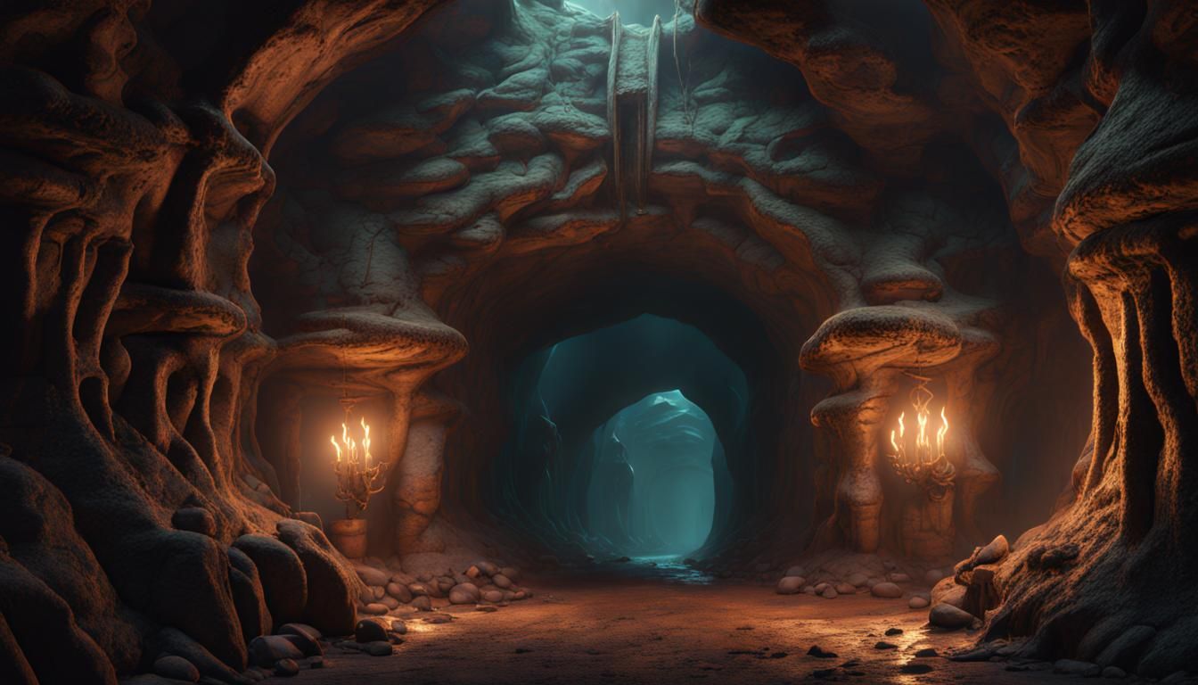 Goblin Tunnels: Detailed Matte Painting in Unreal Engine
