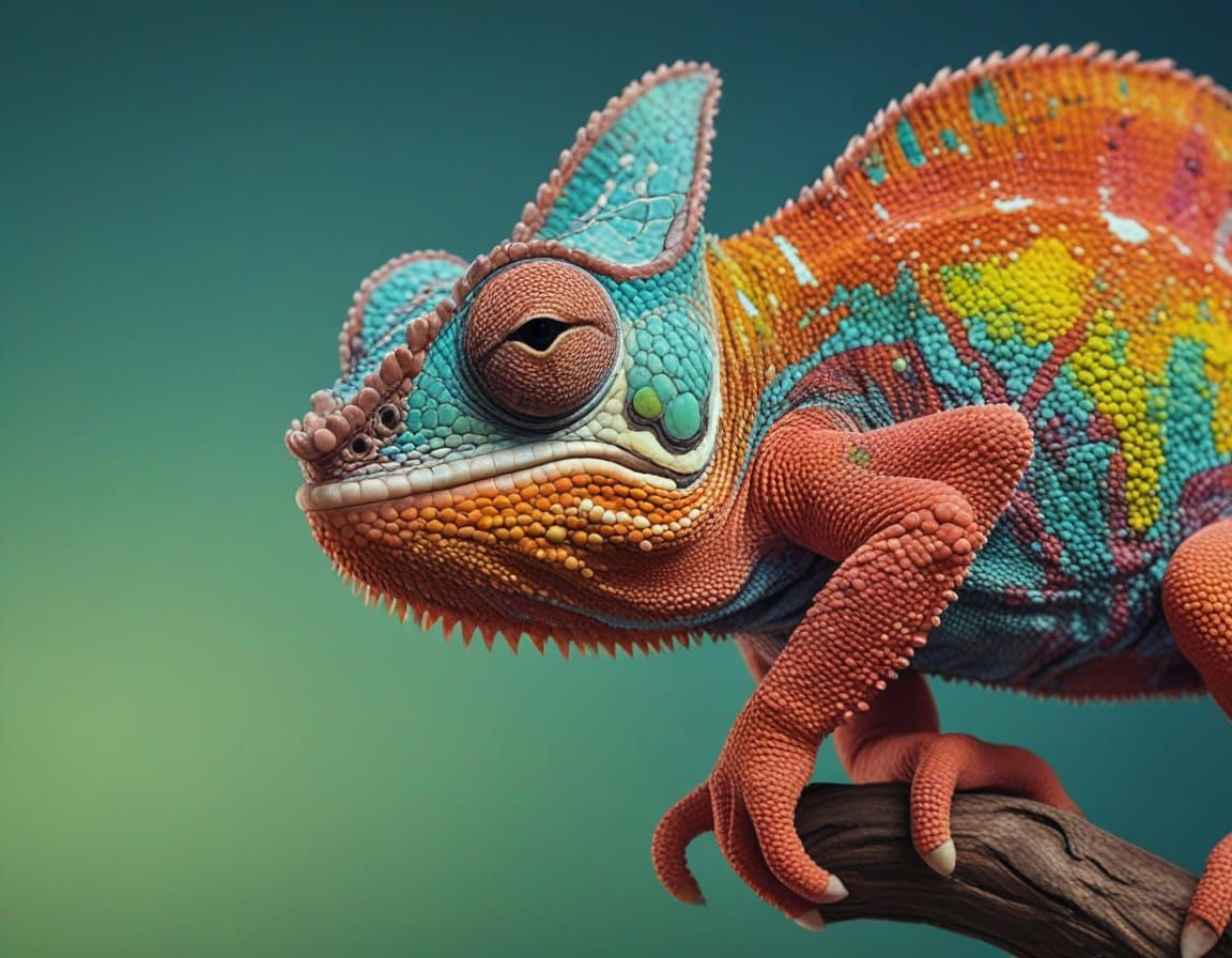 A fun loving chameleon