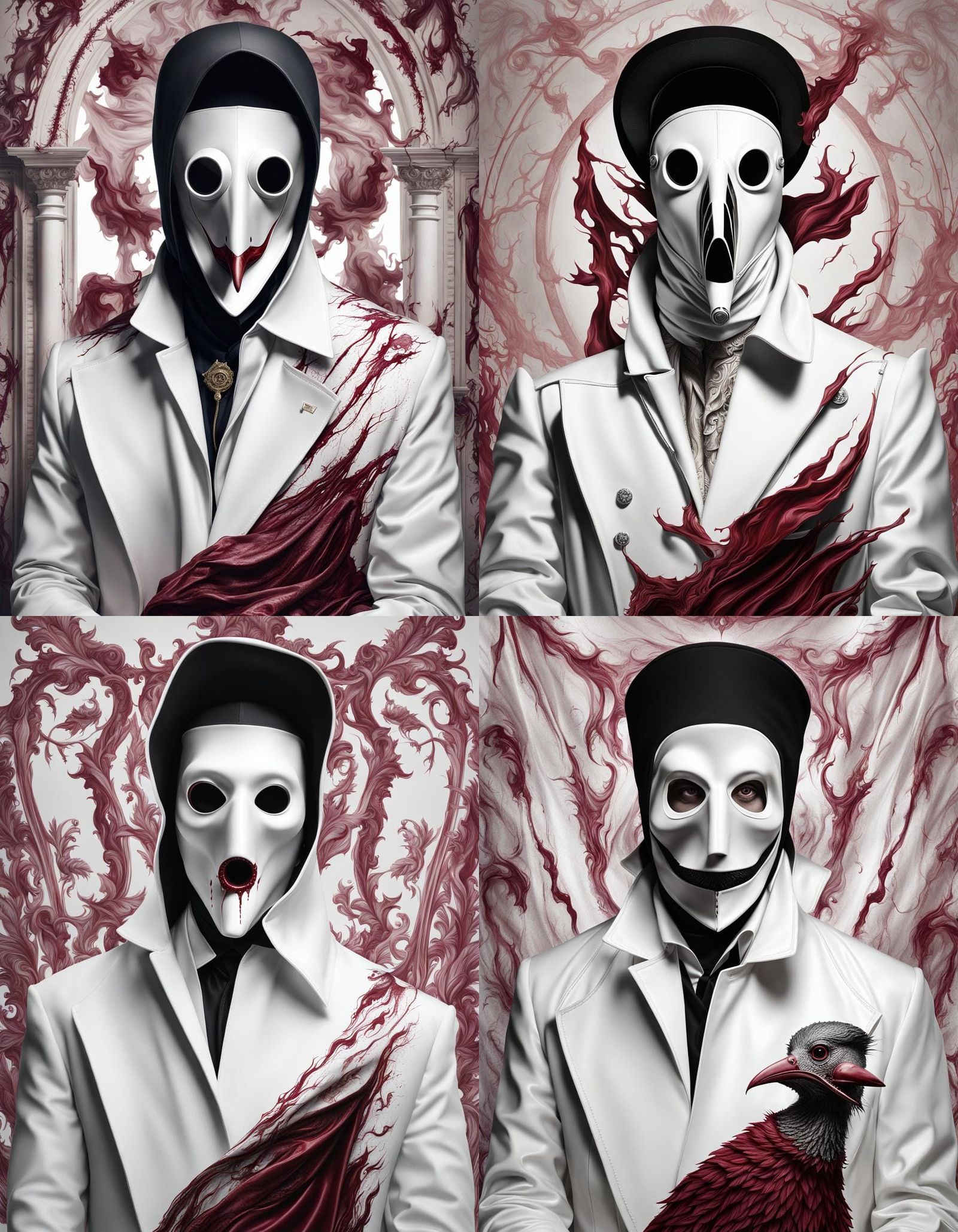 Plague Doctor in Style of Francis Bacon