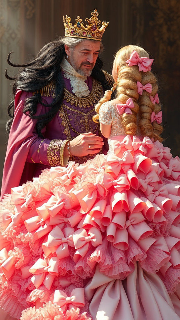 King Buttons Bride's Gown, Art Nouveau Style