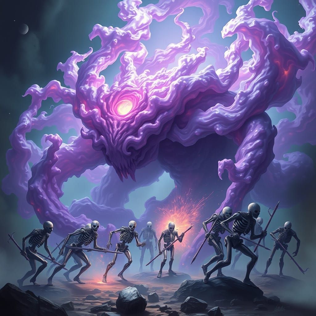 Ethereal Gas Monarch Unleashes Celestial Legion