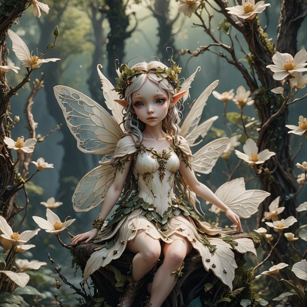 Tiny ivory fairy