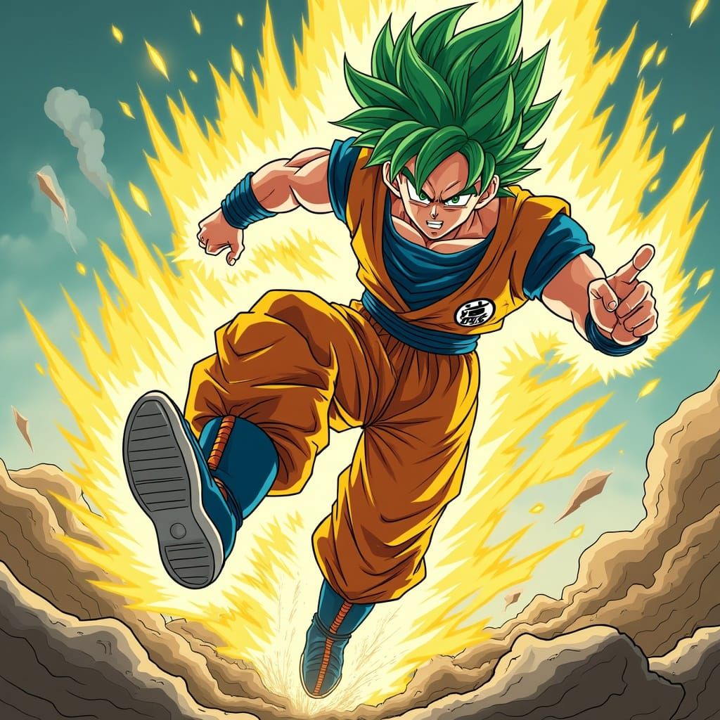 Super Saiyan Kicks with Crackling Electric Sneakers