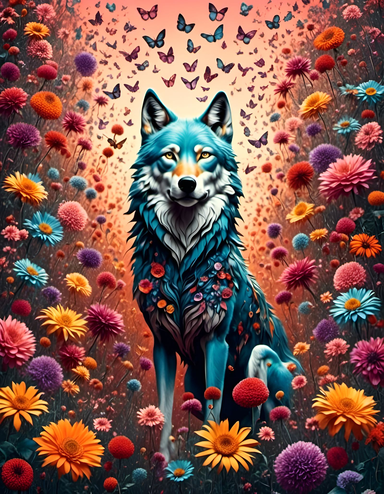The flower wolf