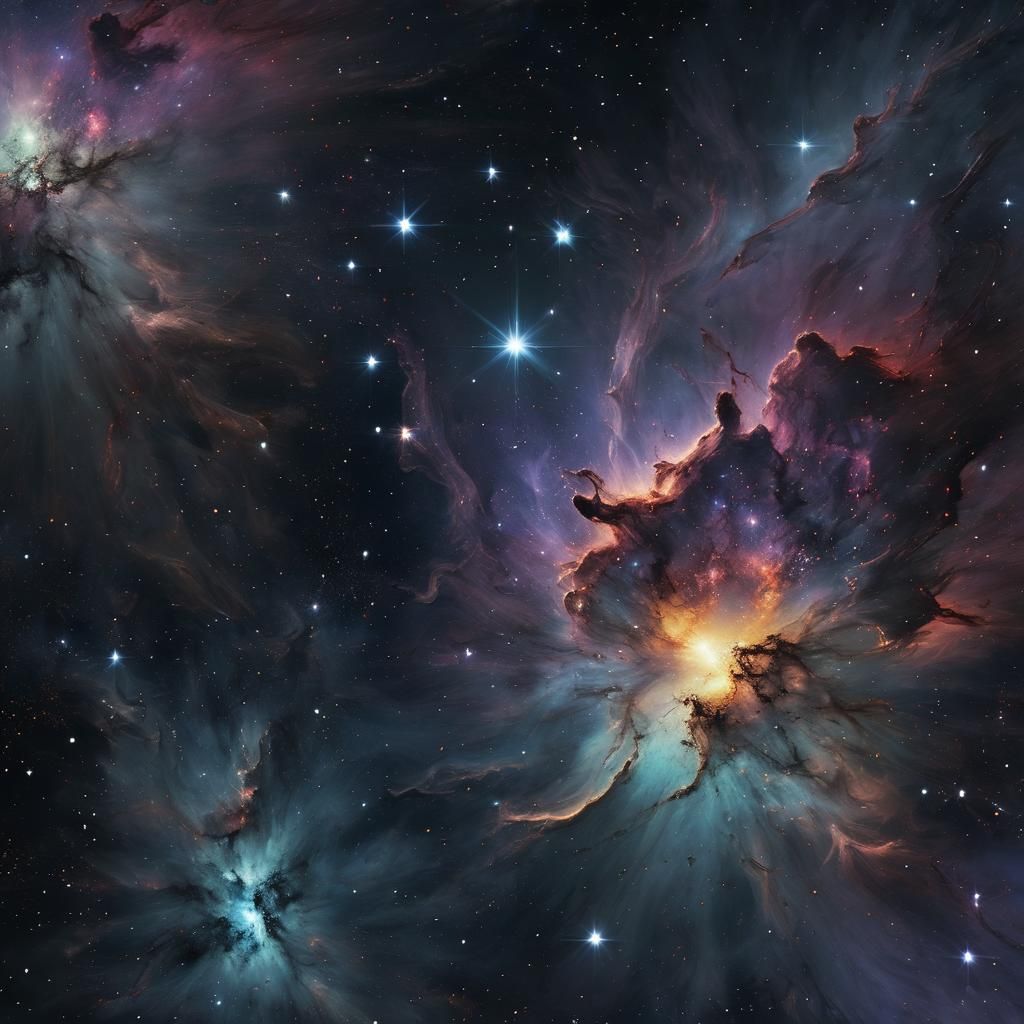 A super nova in the night sky, dynamic colors, a masterpiece