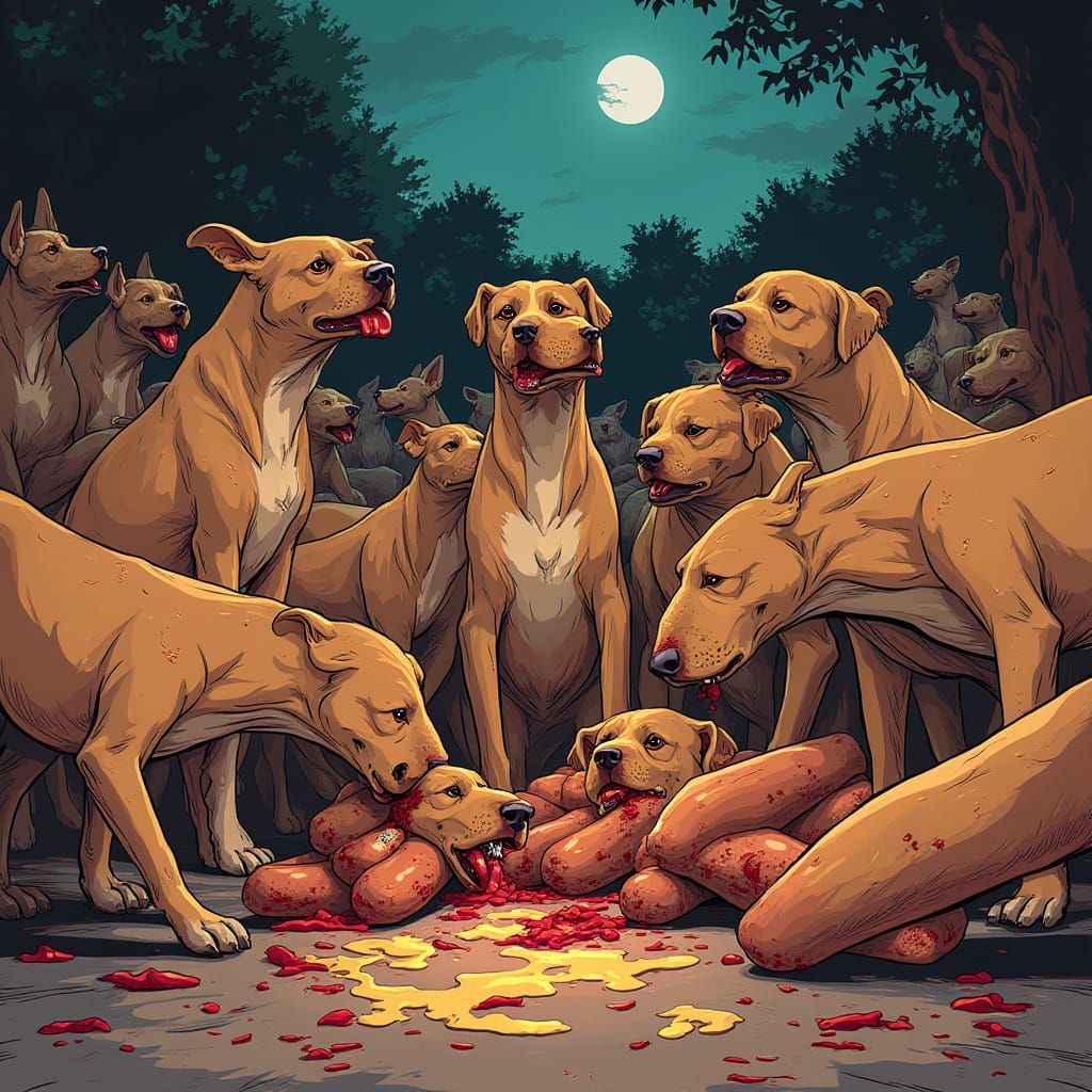 Canine Carnage in a Vibrant, Stylized World