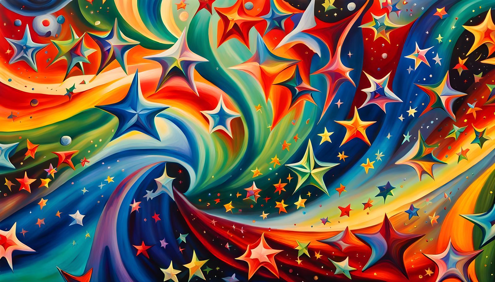 Iridescent Stars Formed from Magnetic Wave Energy