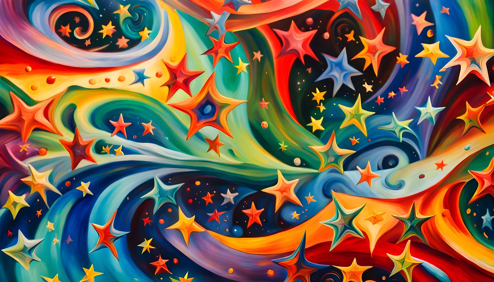 Iridescent Stars in Magnetic Wave Tunnel: Abstract Expressio...