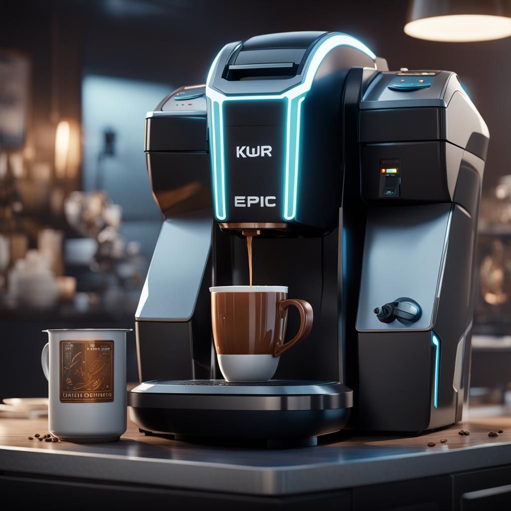 Decepticon Keurig Coffee Maker in 3D Cinematic Style