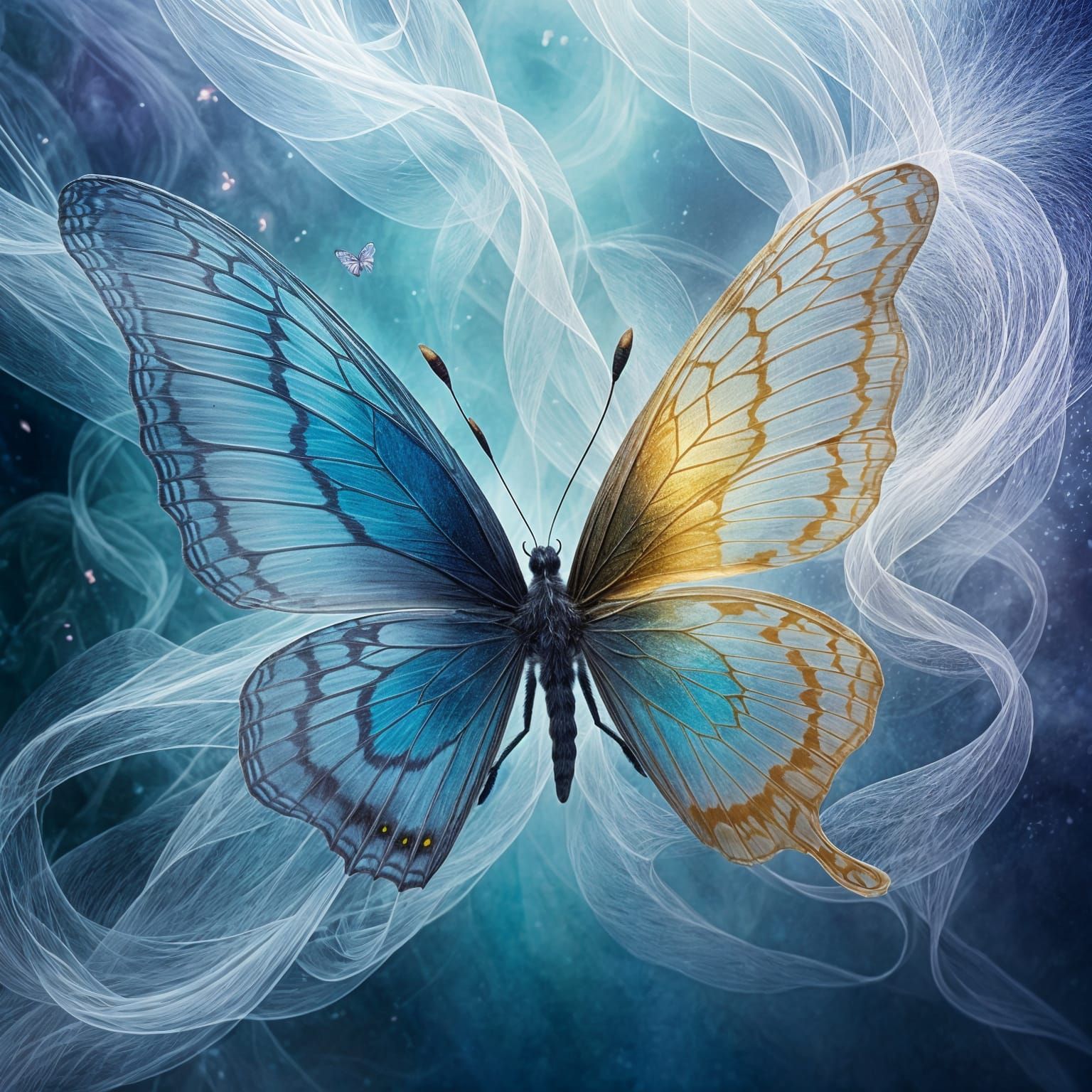 Surreal Butterfly in Ethereal Magic