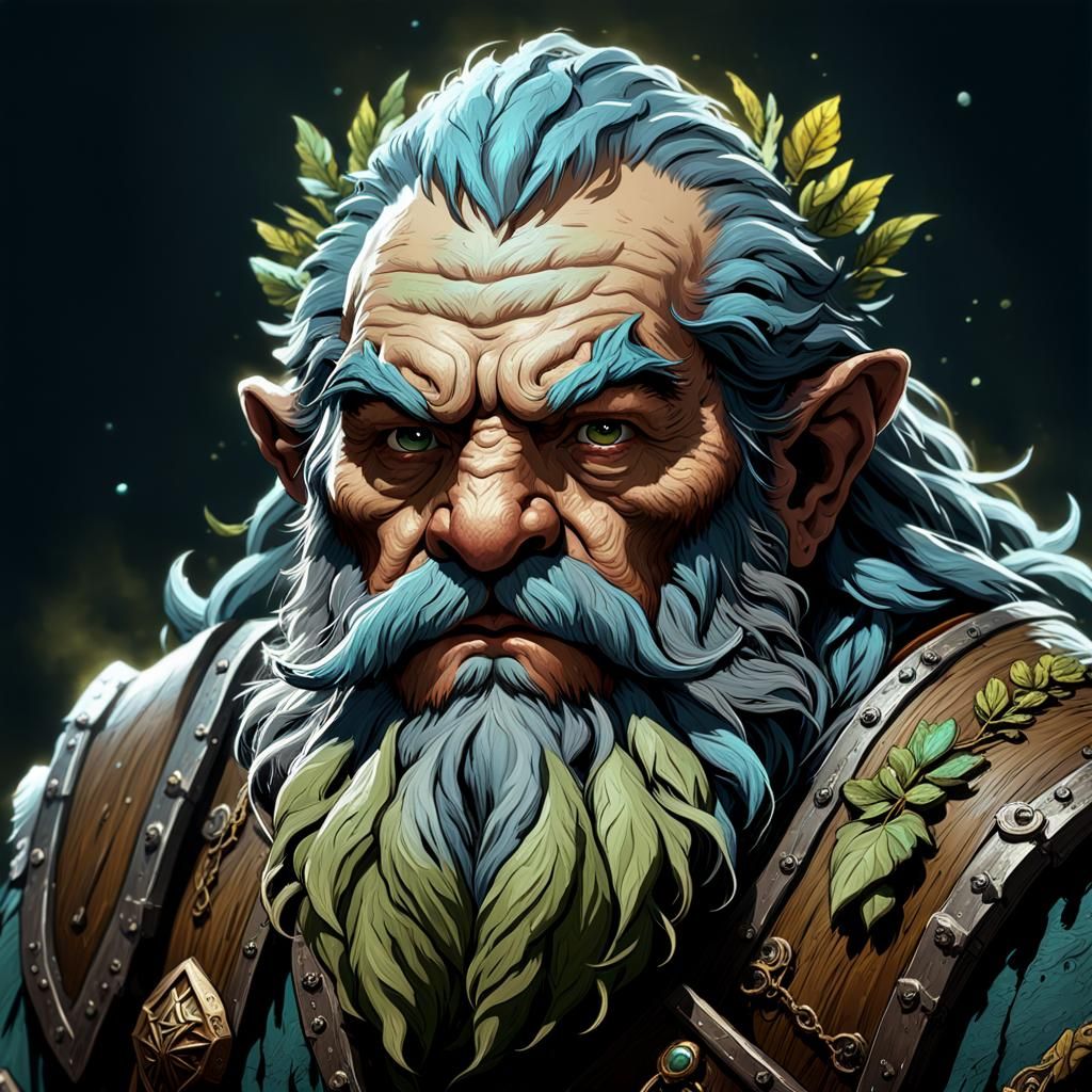 Grizzled Dwarf Druid