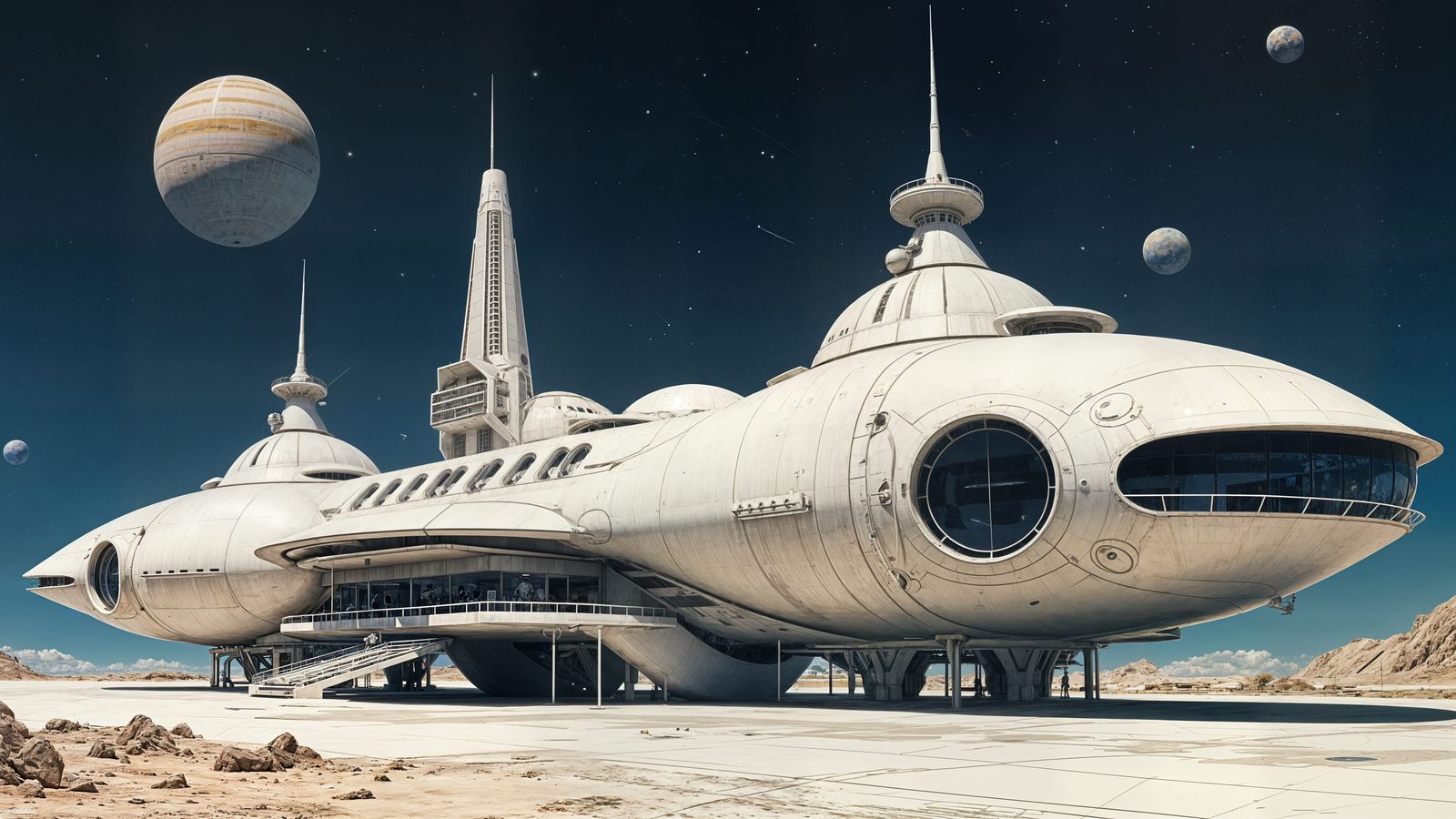 An off-world research facility where scientists live and stu...