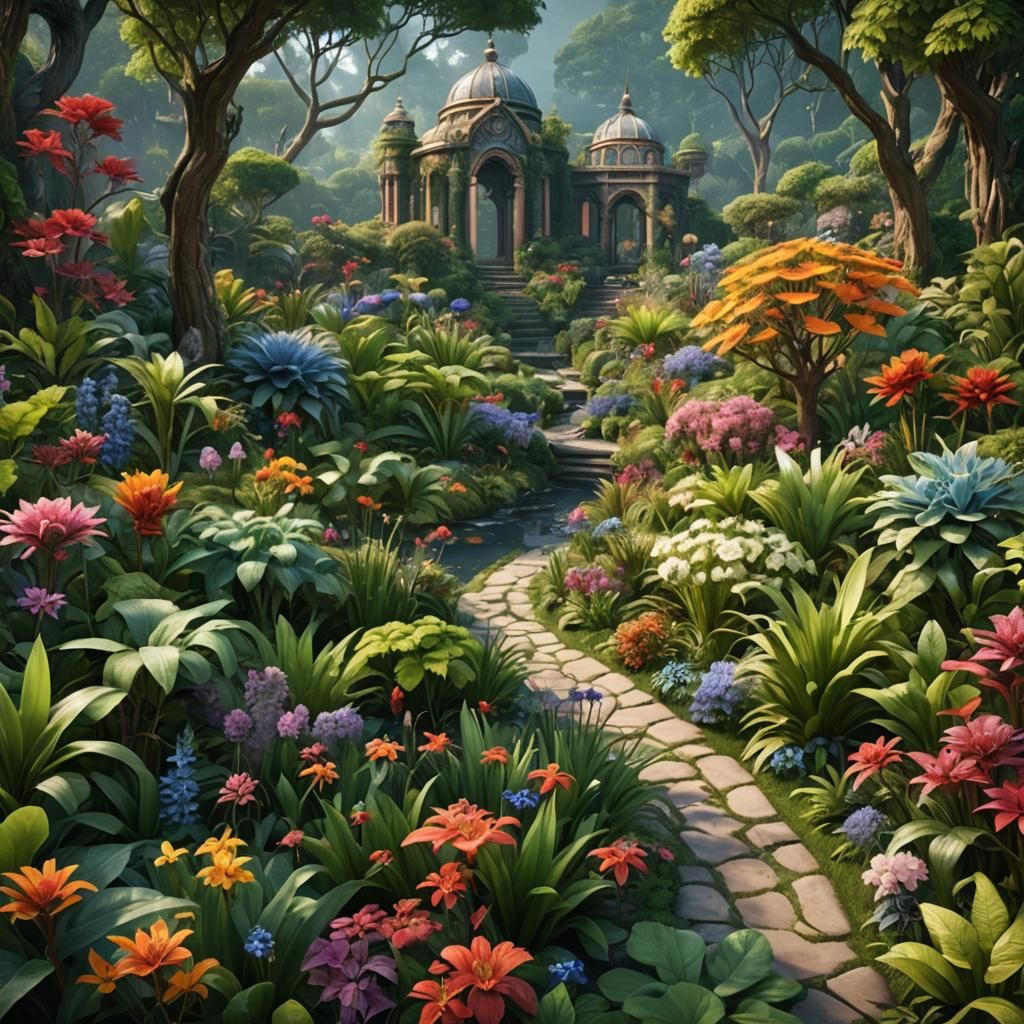 Botanical Garden: Detailed Matte Painting in Unreal Engine