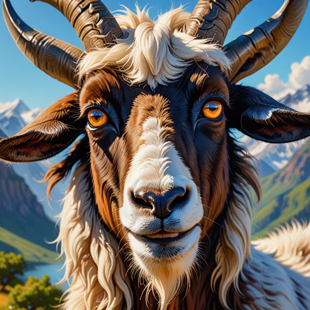 Billy Goat Selfie: Detailed Concept Art