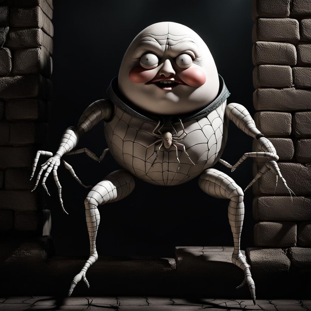 Humpty Dumpty in Dark Fantasy Style