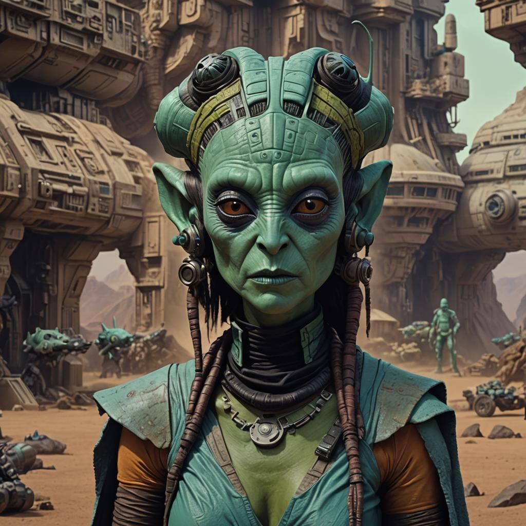 Greedo Twi'lek Hybrid Digital Matte Painting