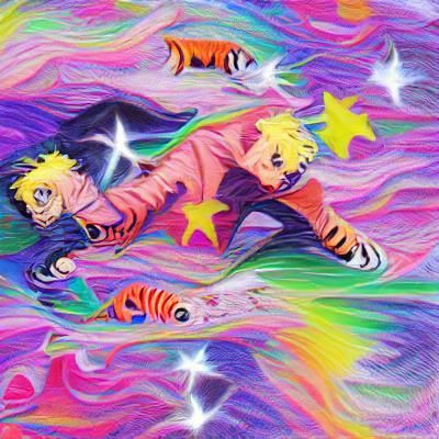 Naruto as 90s Pop Art Illustration