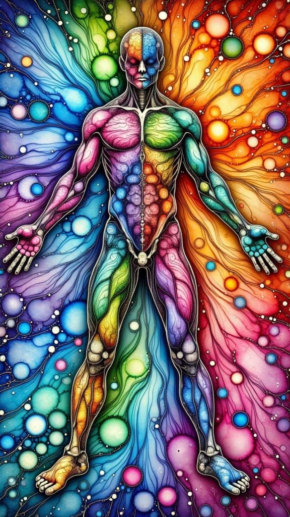 <lora:Alcoholic Inks:1.0> Extrapolate and Illustrate Four Distinct Different Images in A  Quantum Universe of Vibrating ...