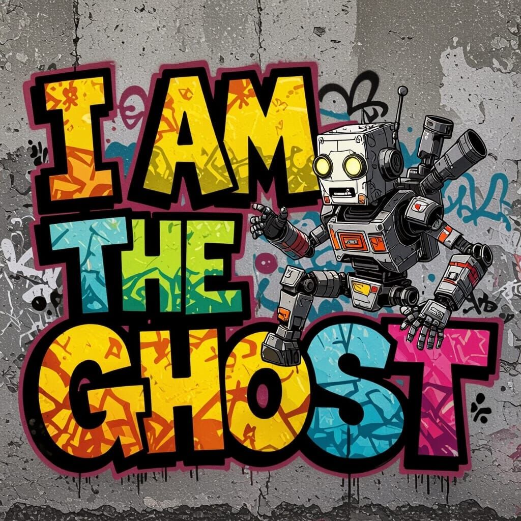 Borderlands Graffiti Art: I Am The Gh0st